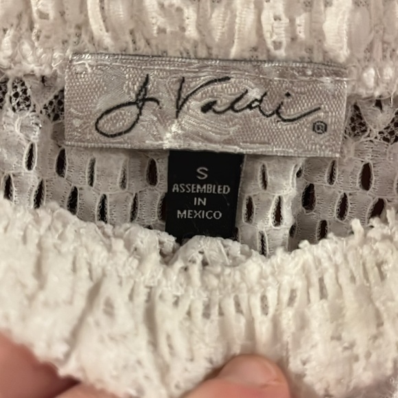 J Valdi” off the shoulder cover up/ tunic, dress, Bell sleeves size small - Picture 2 of 6